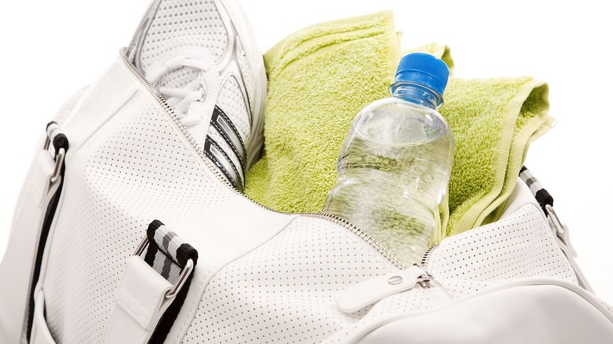 Turnbeutel mit Wasserflasche Turnbeutel mit Wasserflasche